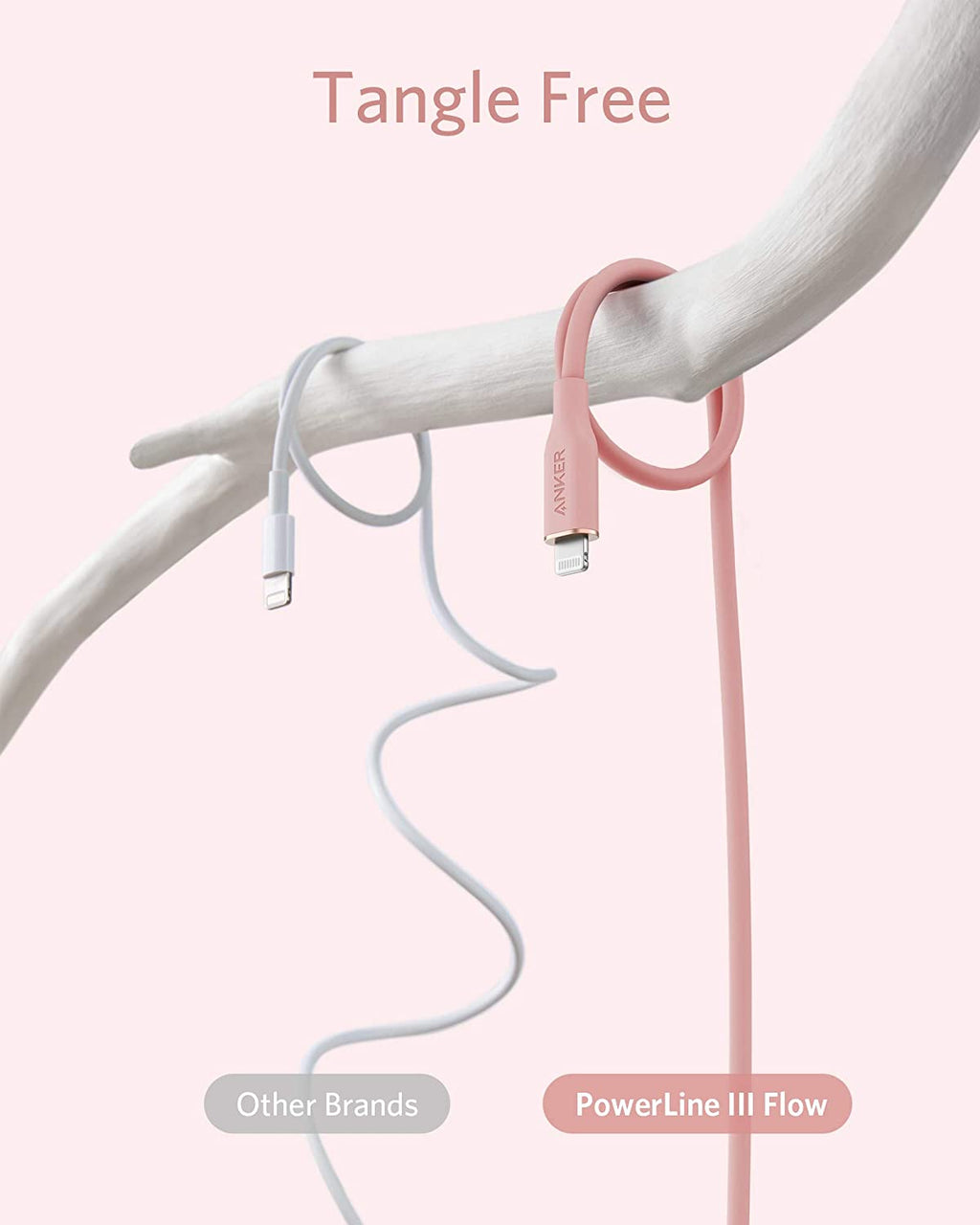 Anker <b>641</b> USB-C to Lightning Cable (Flow, 3 ft Silicone) - The Closet
