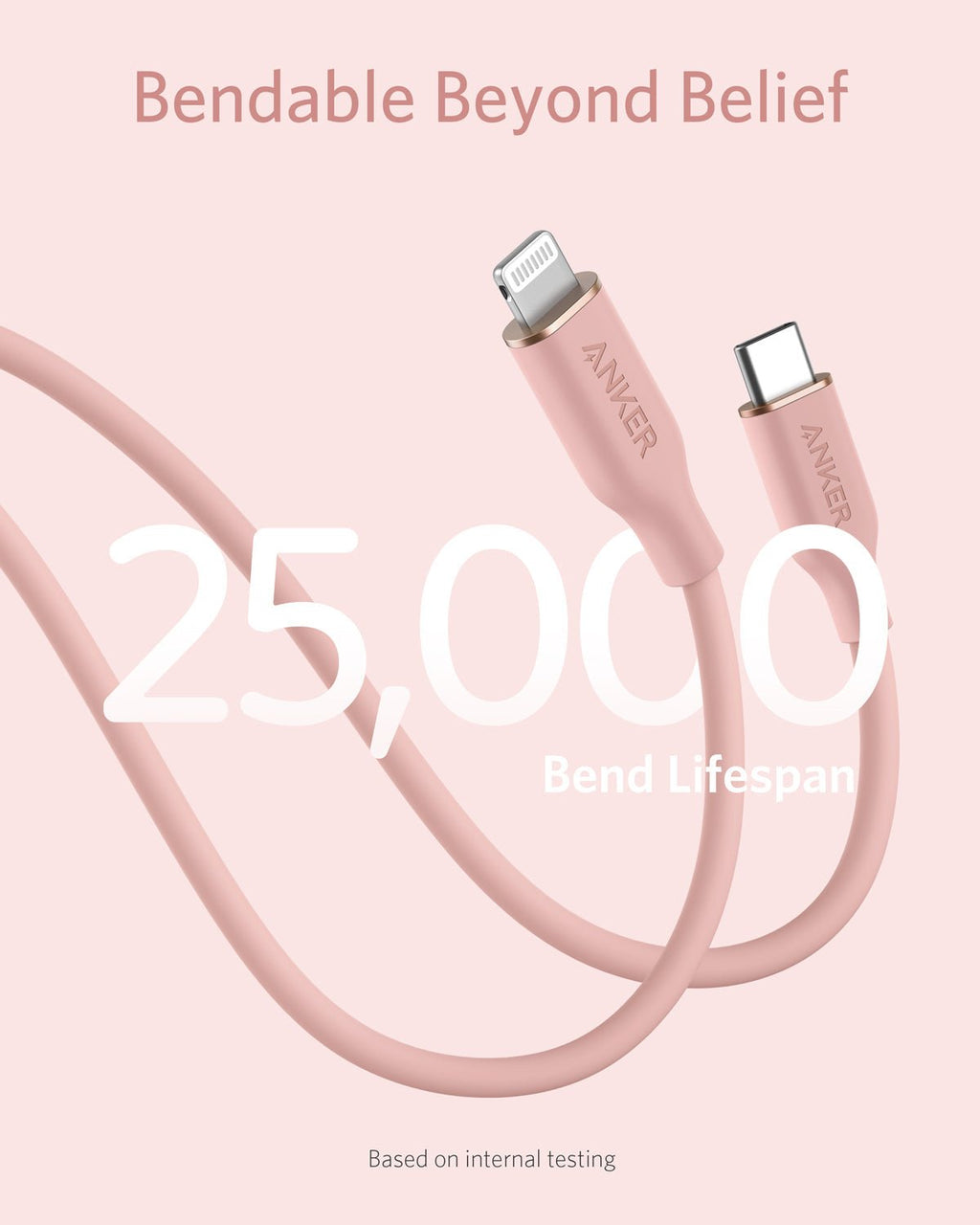 Anker <b>641</b> USB-C to Lightning Cable (Flow, 3 ft Silicone) - The Closet