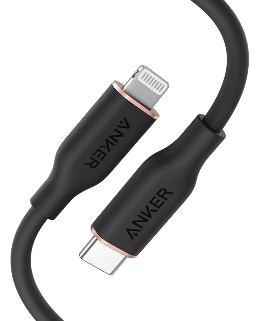 Anker <b>641</b> USB-C to Lightning Cable (Flow, 3 ft Silicone) - The Closet