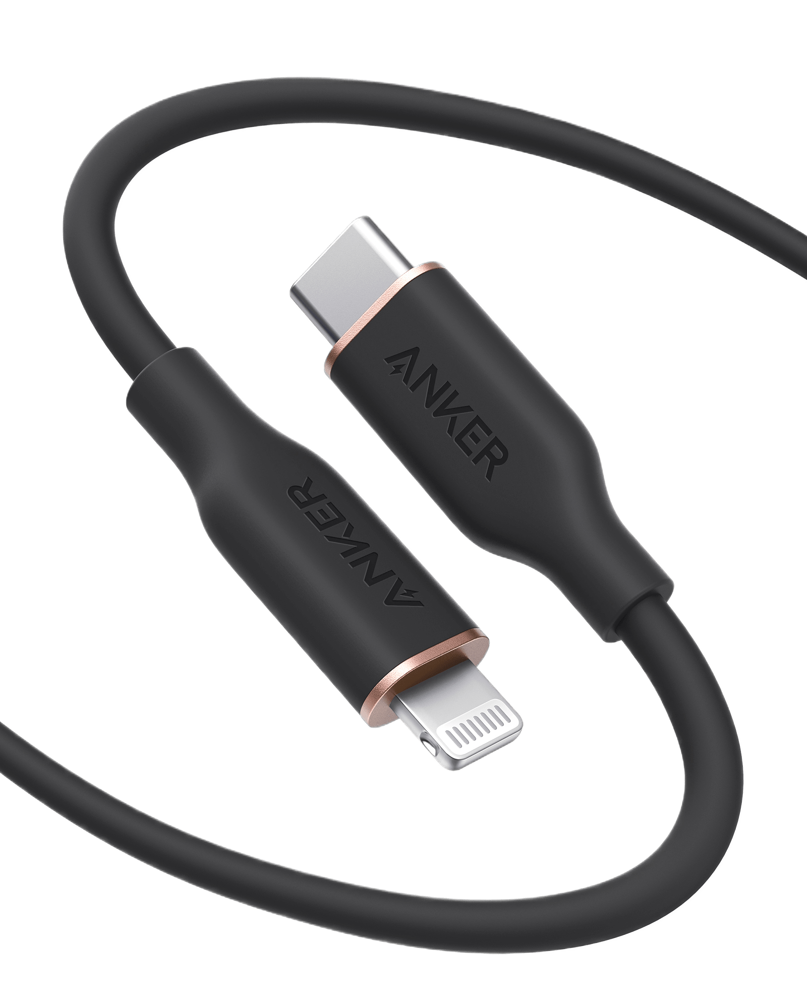 Anker <b>641</b> USB-C to Lightning Cable (Flow, 3 ft Silicone) - The Closet