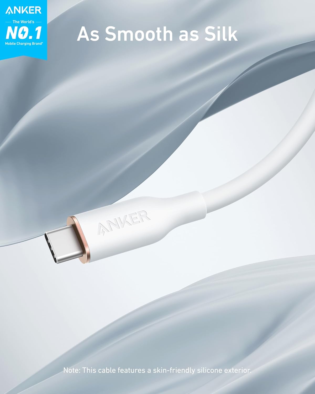 Anker <b>643</b> USB-C to USB-C Cable (Flow, Silicone) - The Closet