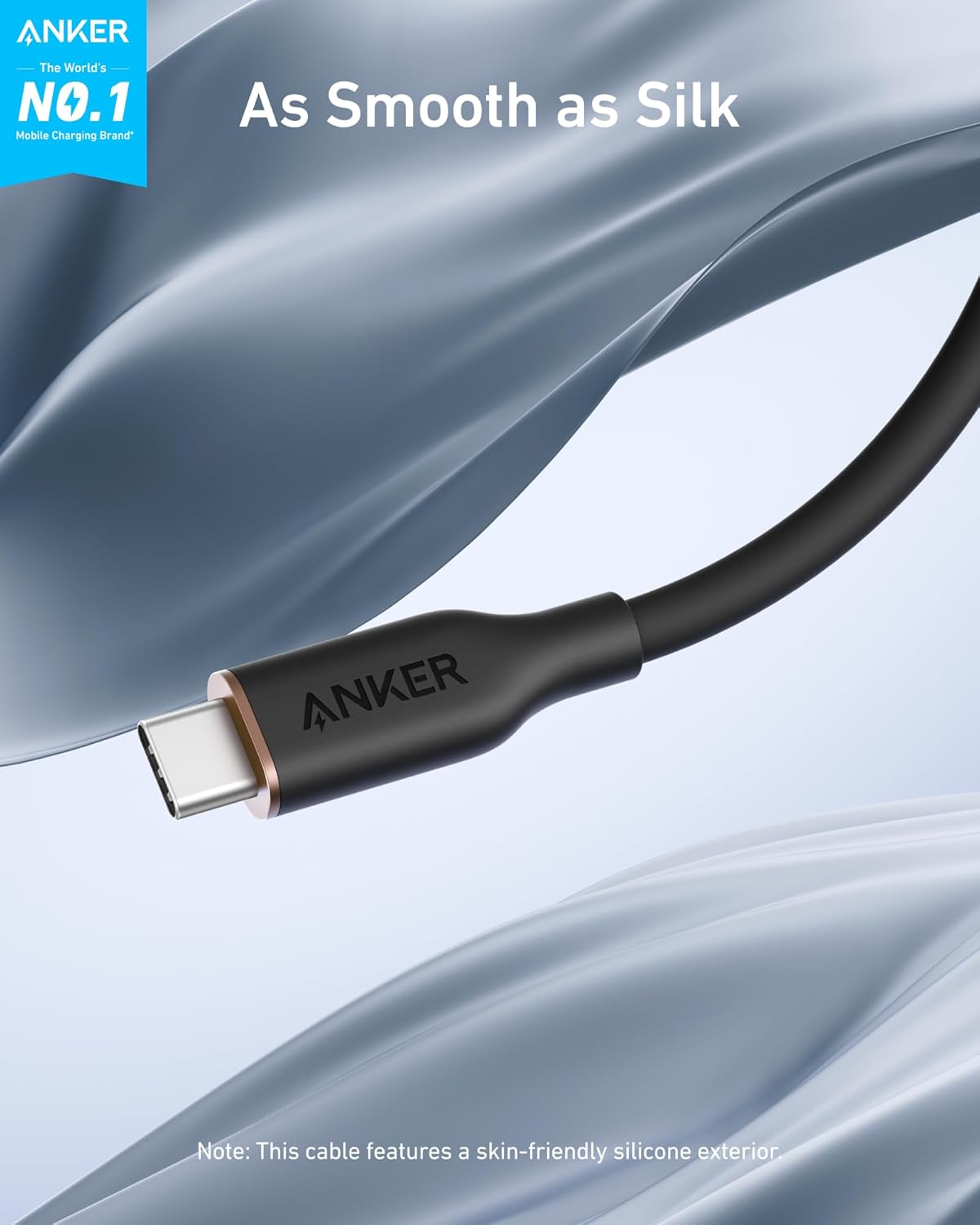 Anker <b>643</b> USB-C to USB-C Cable (Flow, Silicone) - The Closet