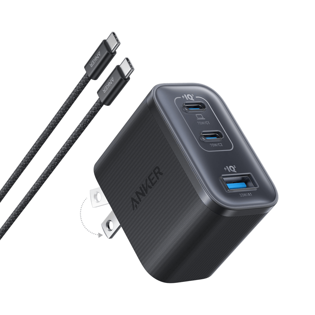 Anker Nano Charger (70W, 3 Ports) - The Closet