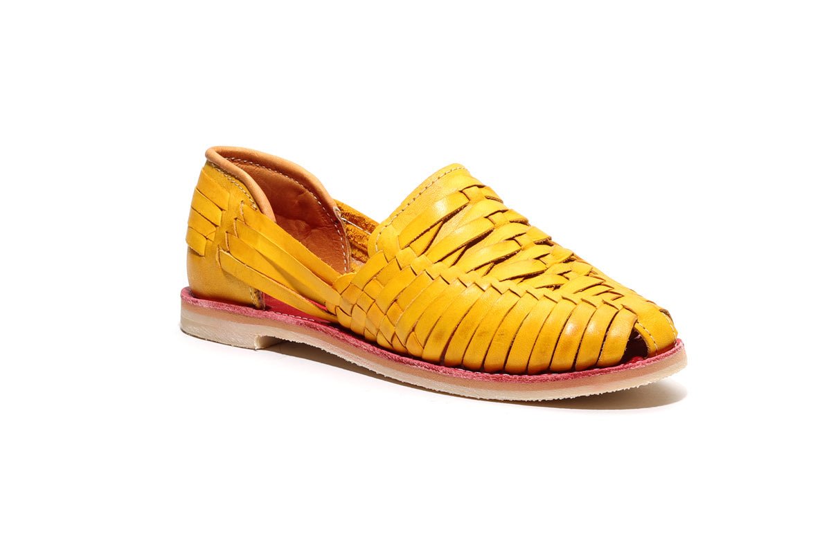 Cross Woven Huarache Mango - The Closet