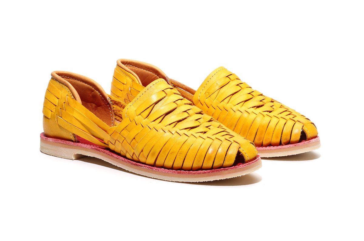 Cross Woven Huarache Mango - The Closet