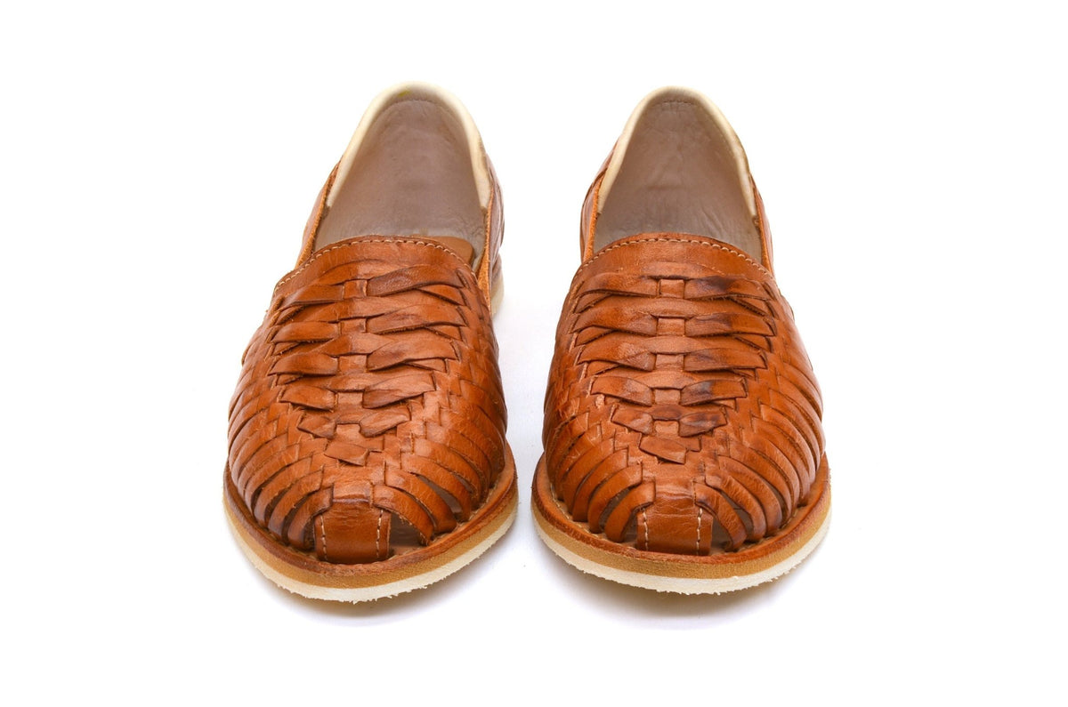 Cross Woven Huarache Walnut - The Closet