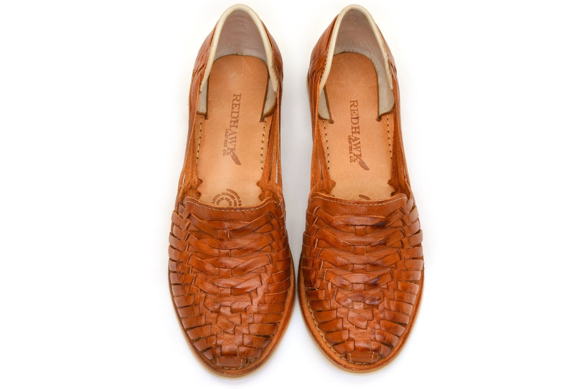 Cross Woven Huarache Walnut - The Closet