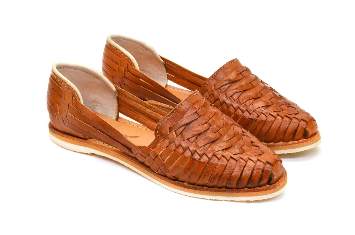 Cross Woven Huarache Walnut - The Closet
