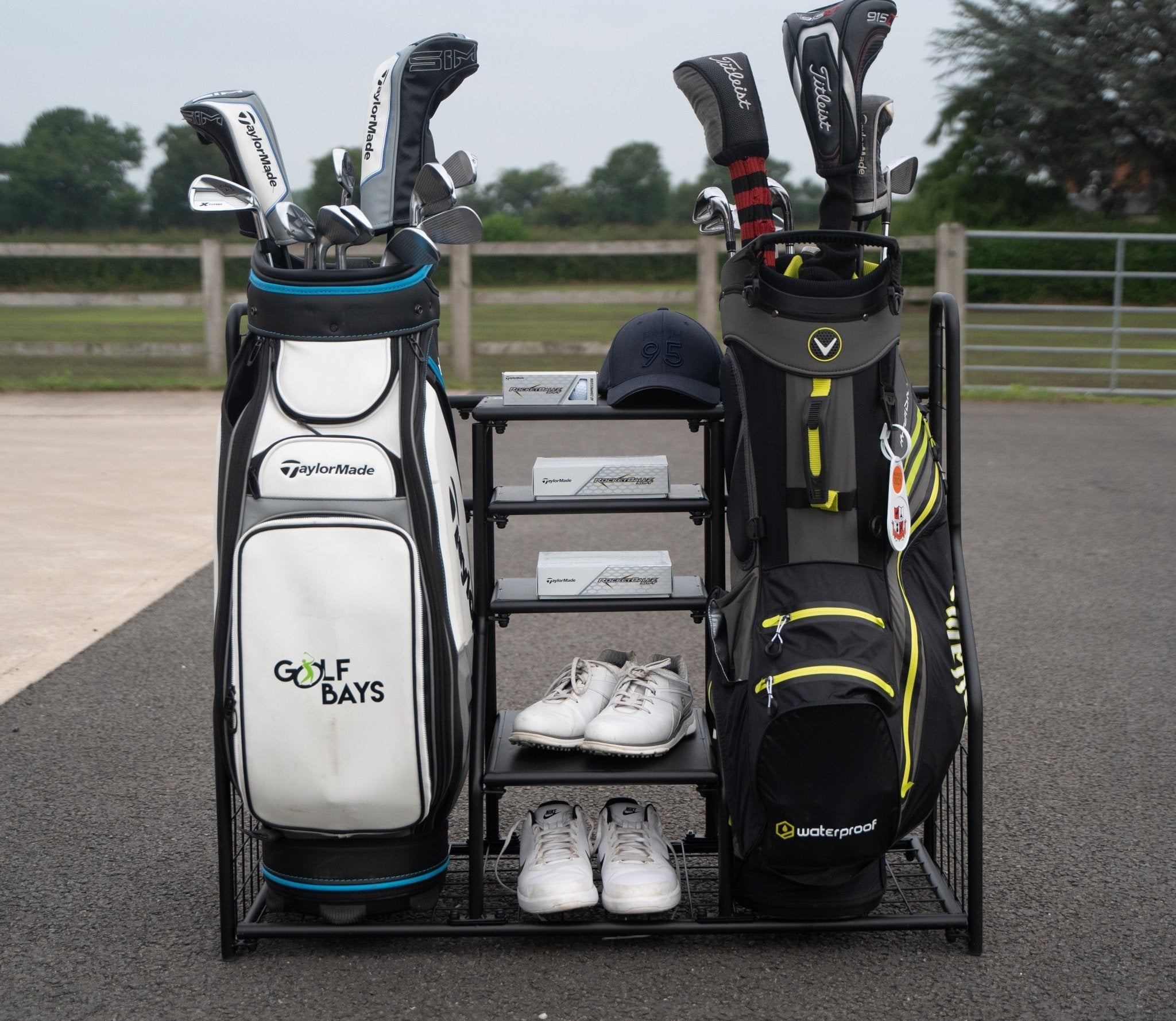 GolfBays Dual Bag Display Storage Organiser - The Closet