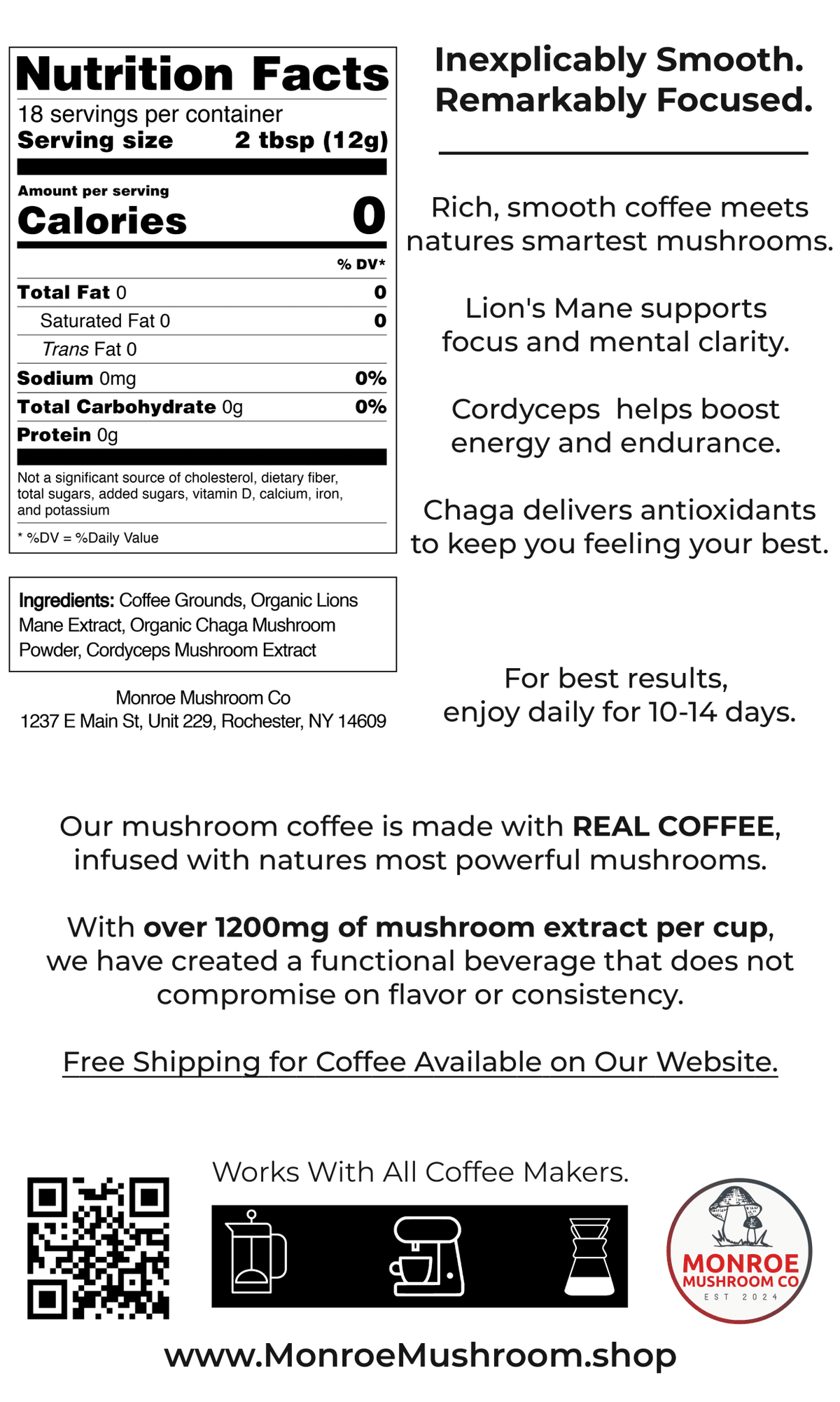 MAGIC Mushroom Coffee- DECAF - The Closet