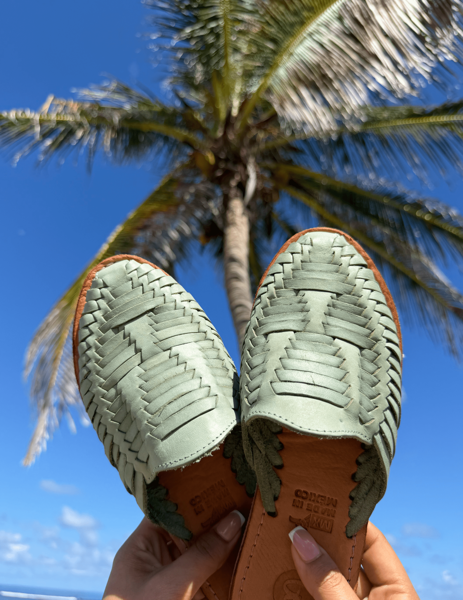 Marbella Huarache Slip-On Teal - The Closet