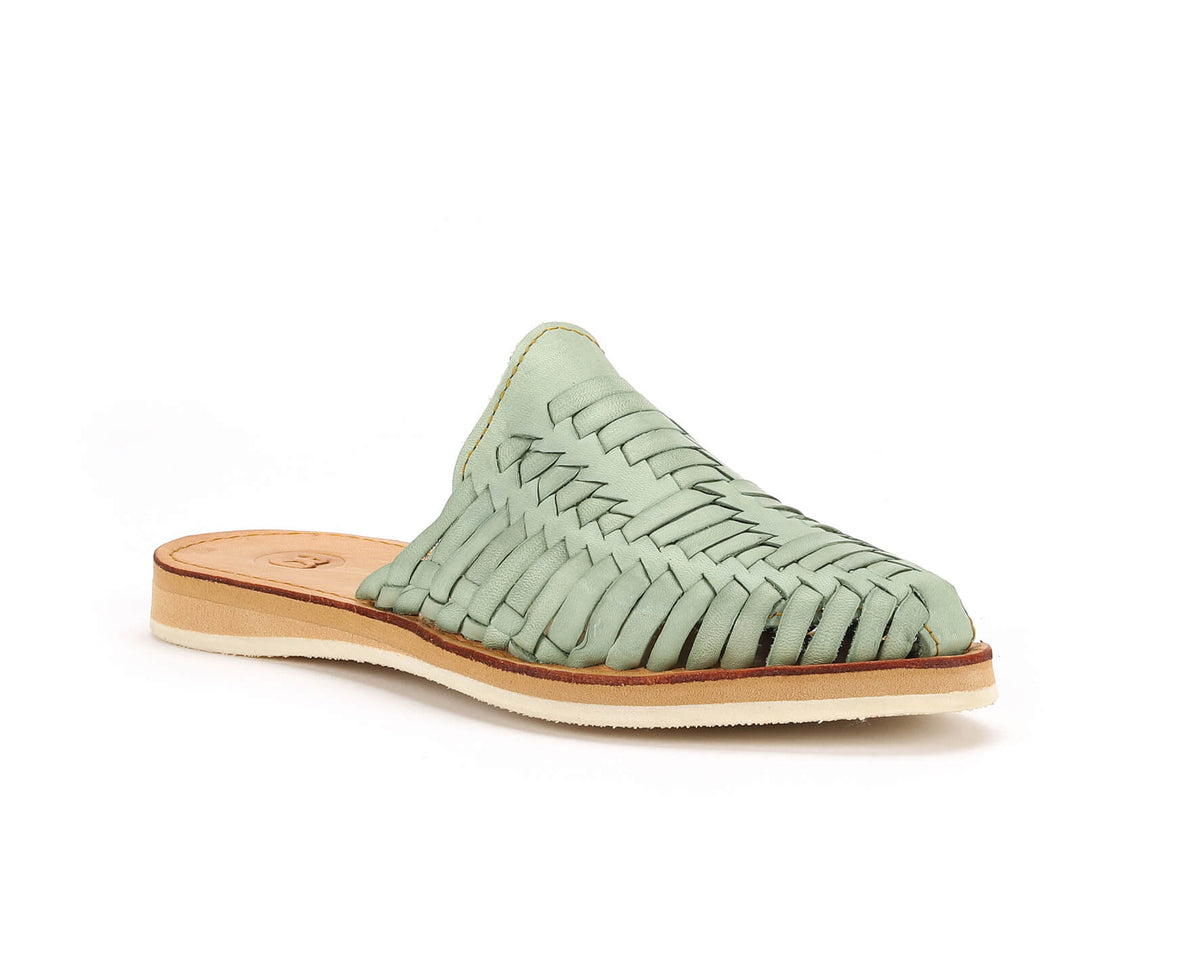 Marbella Huarache Slip-On Teal - The Closet