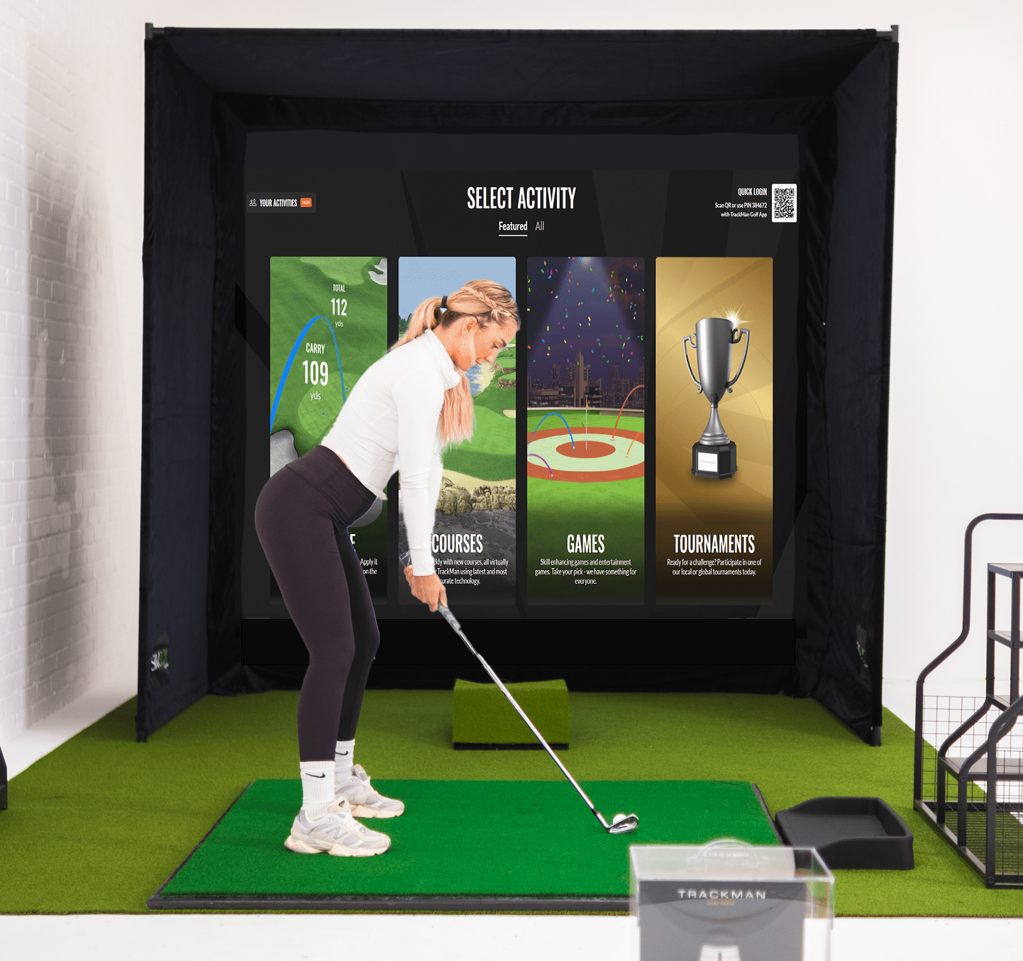 SimBox Golf Simulator Enclosure - 7 sizes available - The Closet